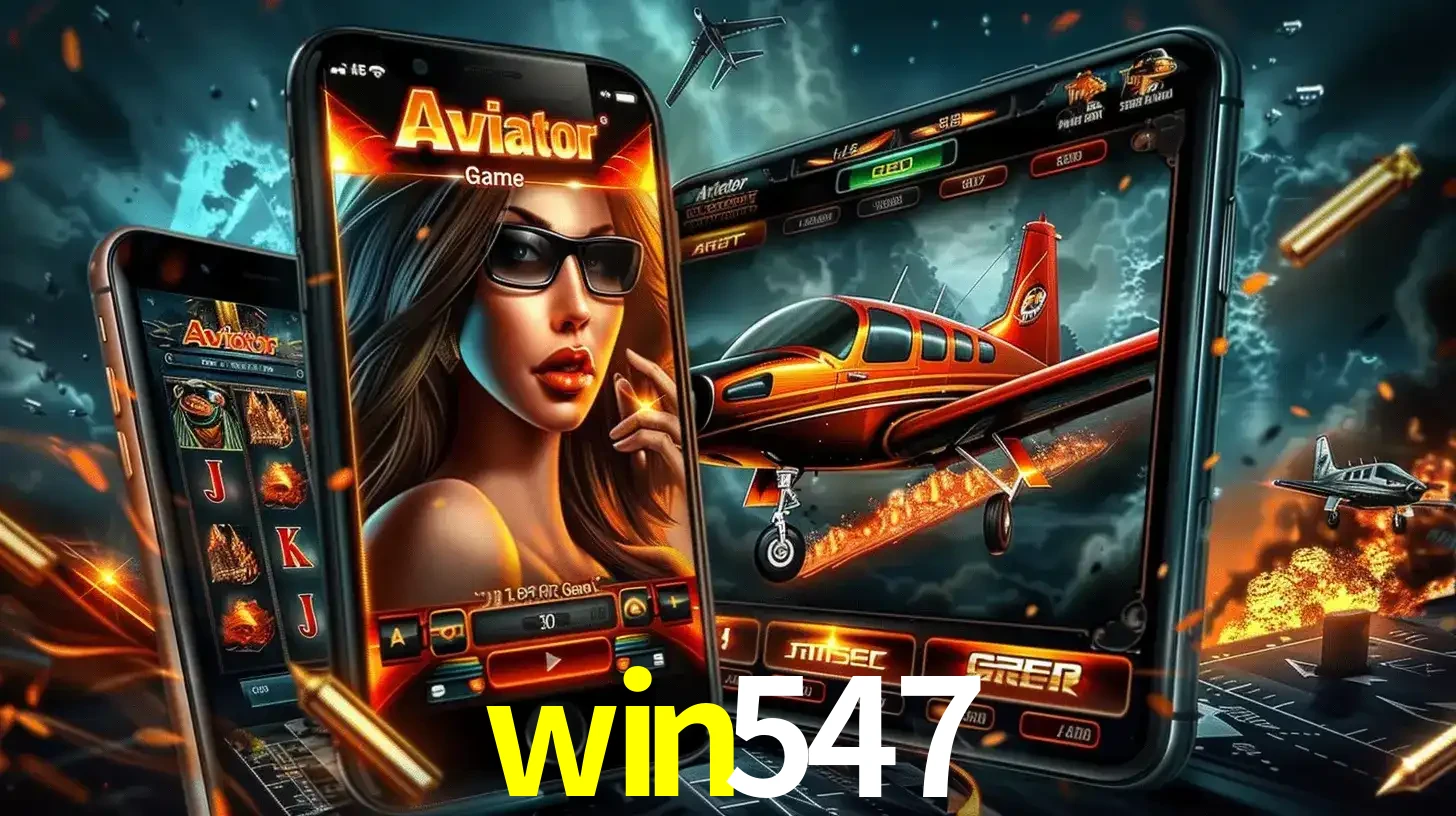 O popular jogo de apostas Aviator exibido em vários celulares e tablets, mostrando a interface emocionante e a ação de voo disponíveis para jogar agora no win547.