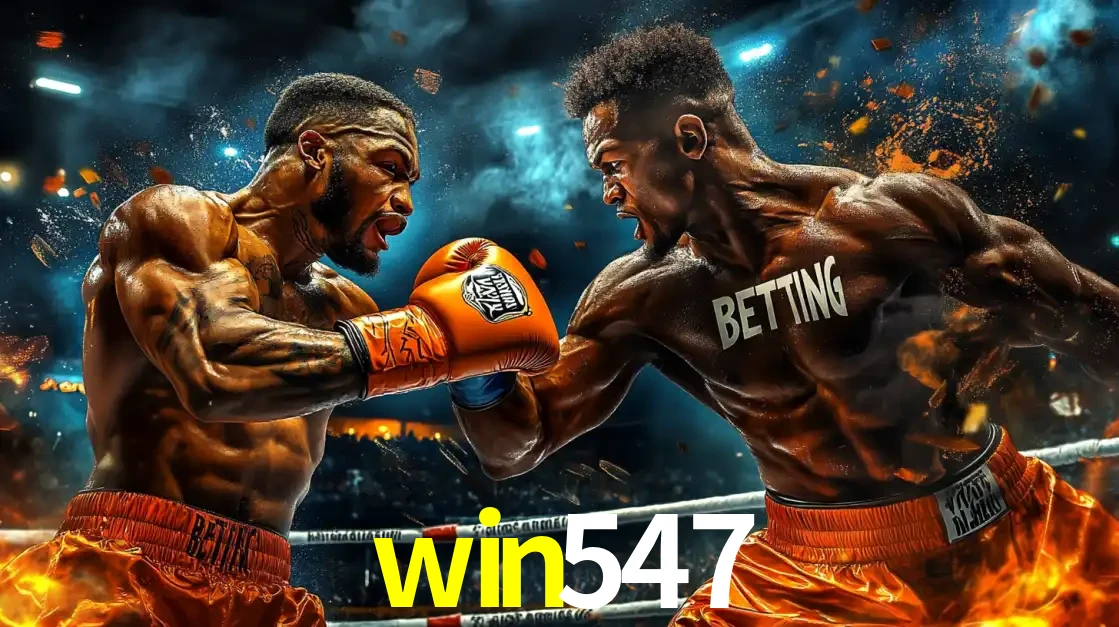 Dois boxeadores em uma luta intensa e explosiva, representando a adrenalina e as oportunidades de apostas em esportes de combate disponíveis na plataforma win547.